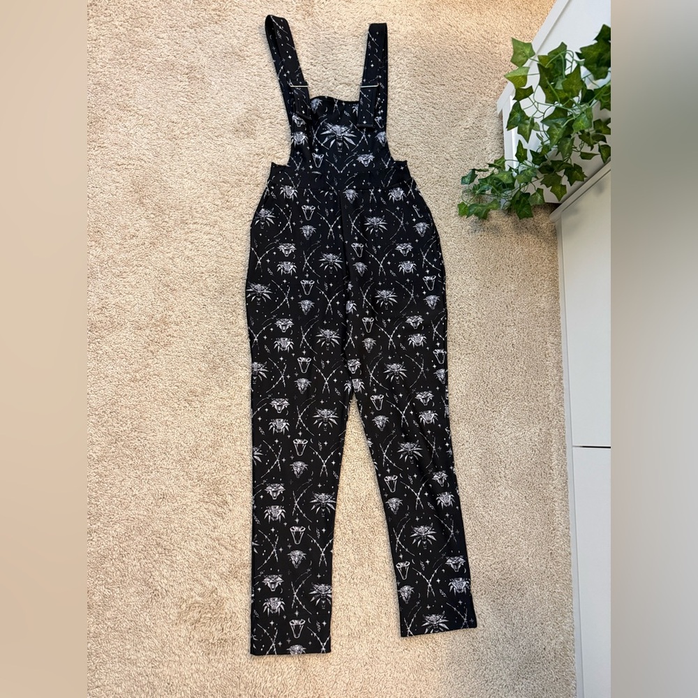 THE WITCHER OVERALLS FLEECE SIZE S NWOT BLACK GREY BLACKMILK CD PROJEKT RED